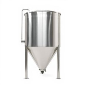 Tanque vertical em aço inox com fundo cônico